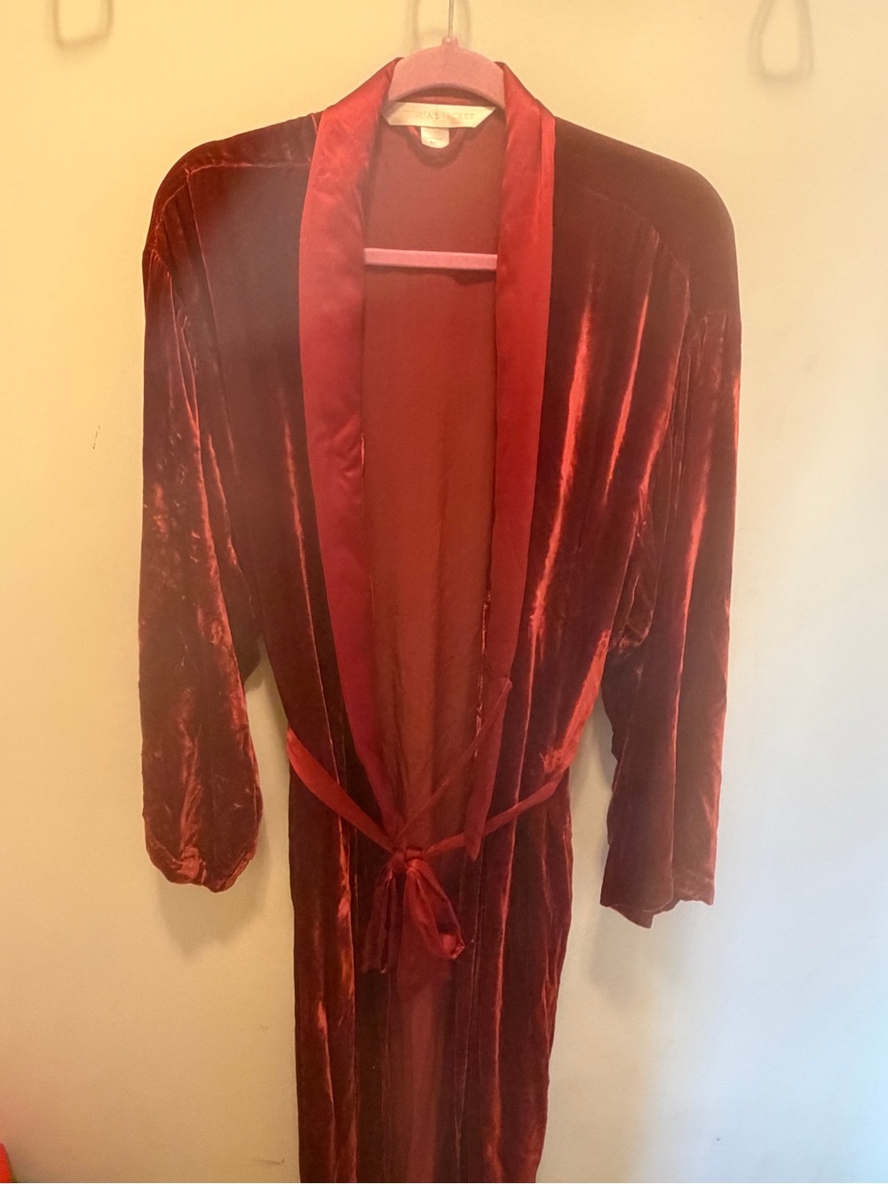 Victoria's Secret Pink Satin-Trim Scoop Neck Sweater